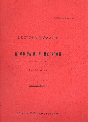 Konzert Es-Dur für 2 Hörner und Orchester