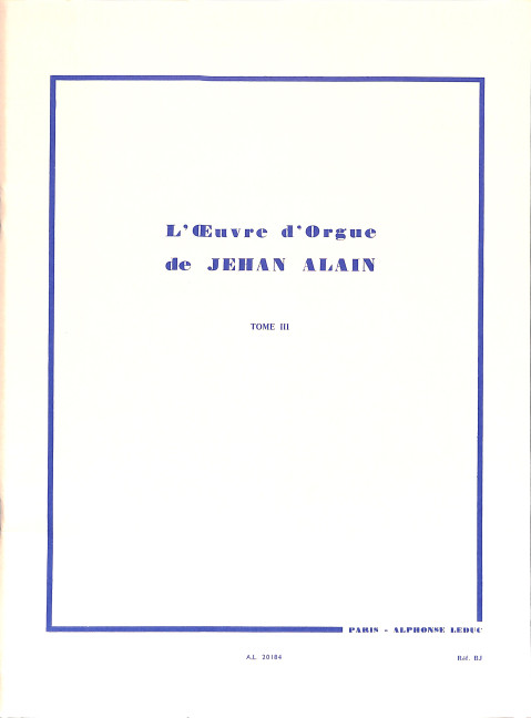 L'oeuvre d'orgue vol.3
