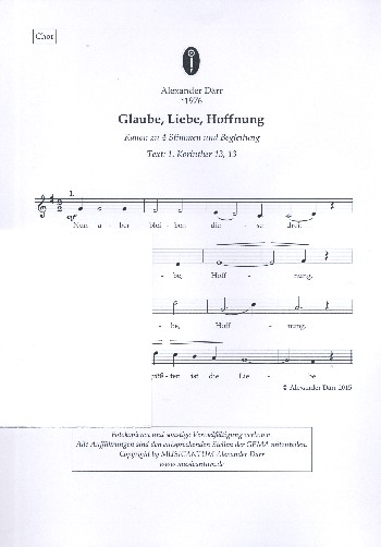 Glaube, Liebe Hoffnung