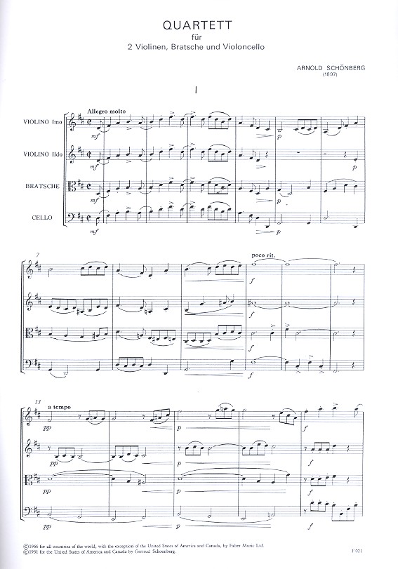 String Quartet in D major