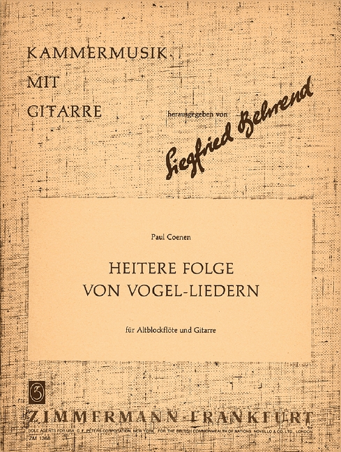 Heitere Folge von Vogel-Liedern