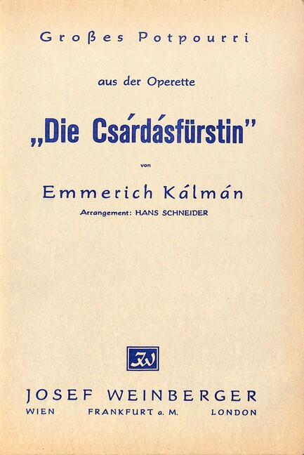Die Csárdásfürstin
