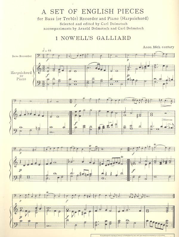 A Set of English Pieces