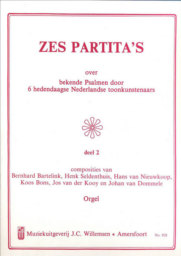 6 Partitas over bekende Psalmen vol.2