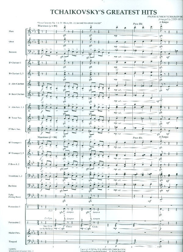 Tschaikowsky's greatest Hits (Medley)