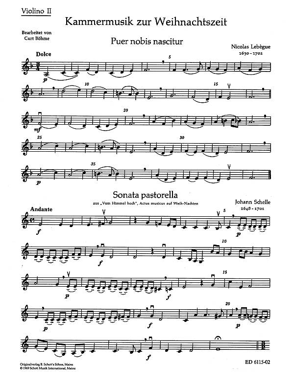 Kammermusik zur Weihnachtszeit