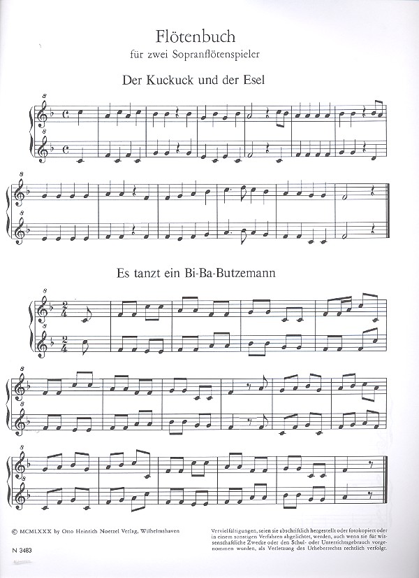 Flötenbuch - 40 Kinderlieder