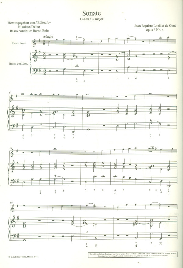 Sonate G-Dur op.3,4