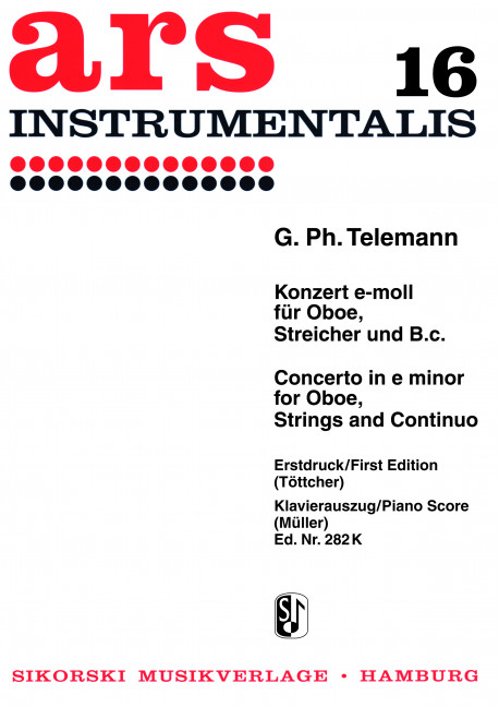 Konzert e-Moll für Oboe, Streicher und Bc