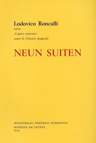 9 Suiten aus Caprici armonici sopra la chitarra spagnola