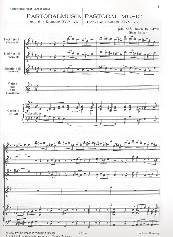 Pastoralmusik BWV175