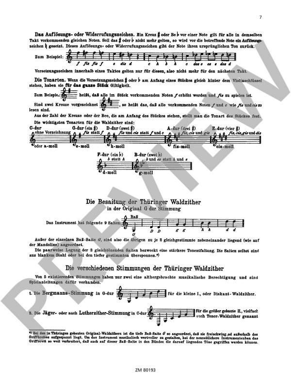 Schule für 9-saitige Waldzither