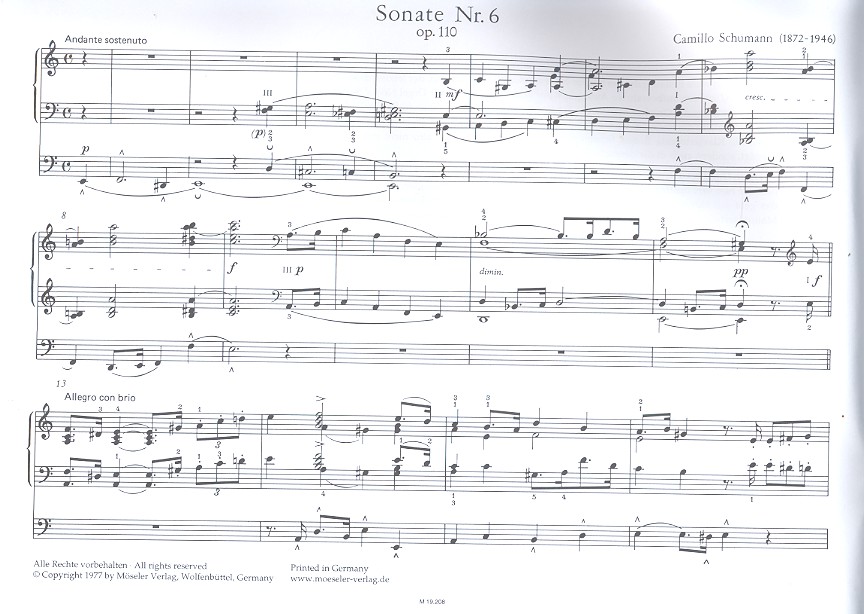 Sonate a-Moll Nr.6