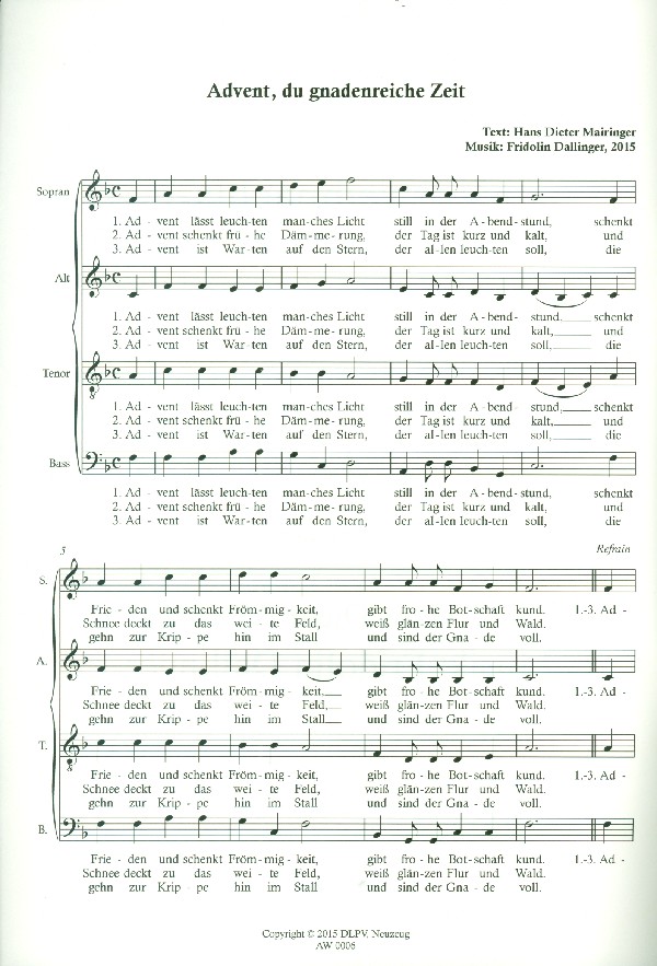 3 Lieder zur Vorweihnachtszeit