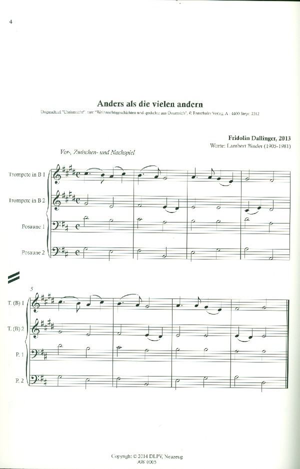 4 Lieder zur Weihnachtszeit