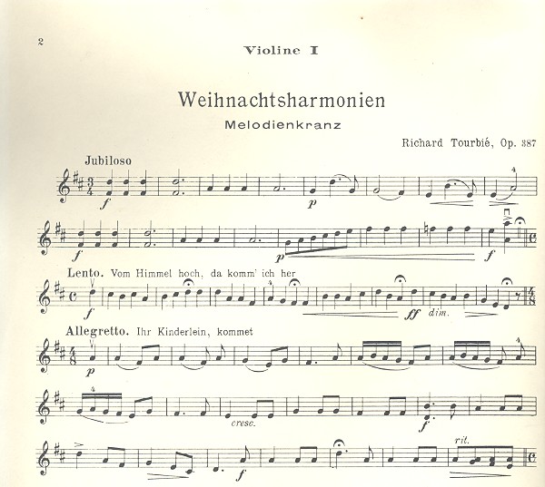 Weihnachtsharmonien op.387 - Melodienkranz