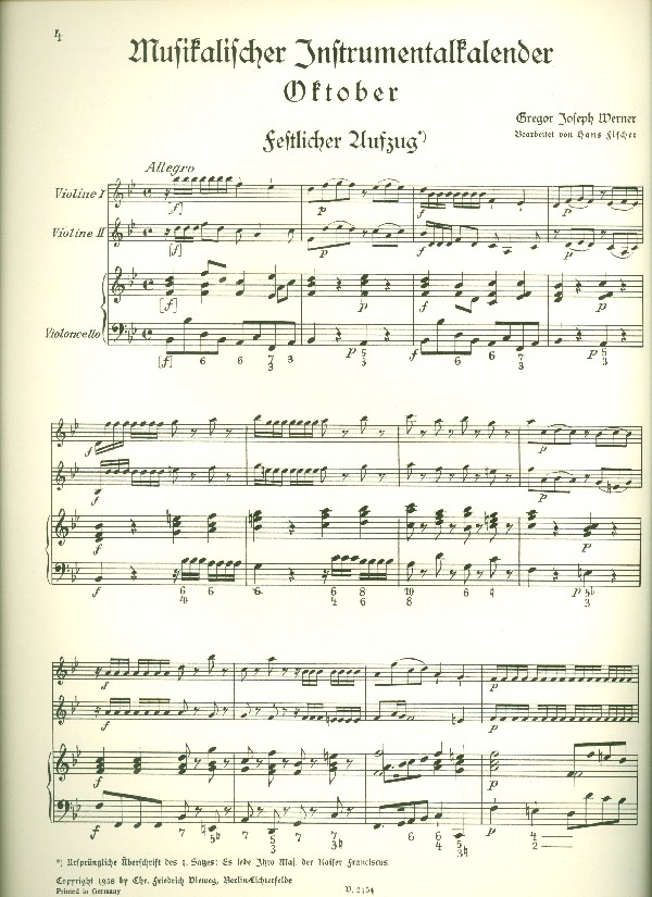 Musikalischer Instrumentalkalender - Oktober