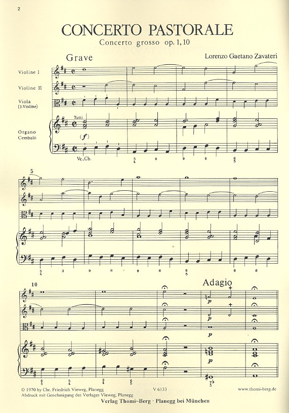 Concerto pastorale op.1,10