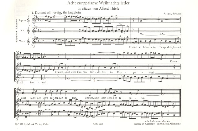 8 europäische Weihnachtslieder