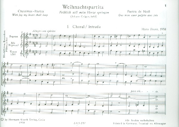 Fröhlich soll mein Herze springen