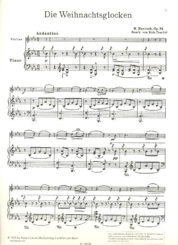 Die Weihnachtsglocken op.84