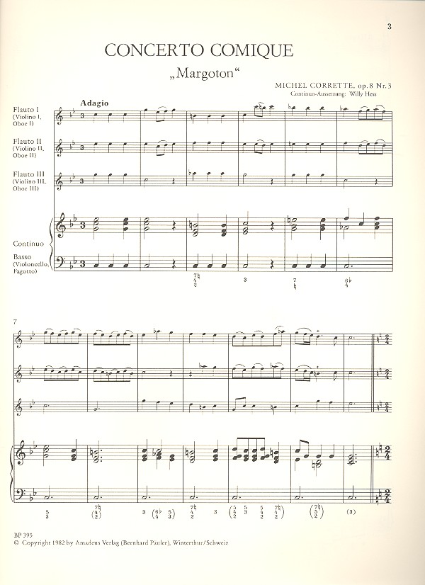 Concerto comique C-Dur op.8,3