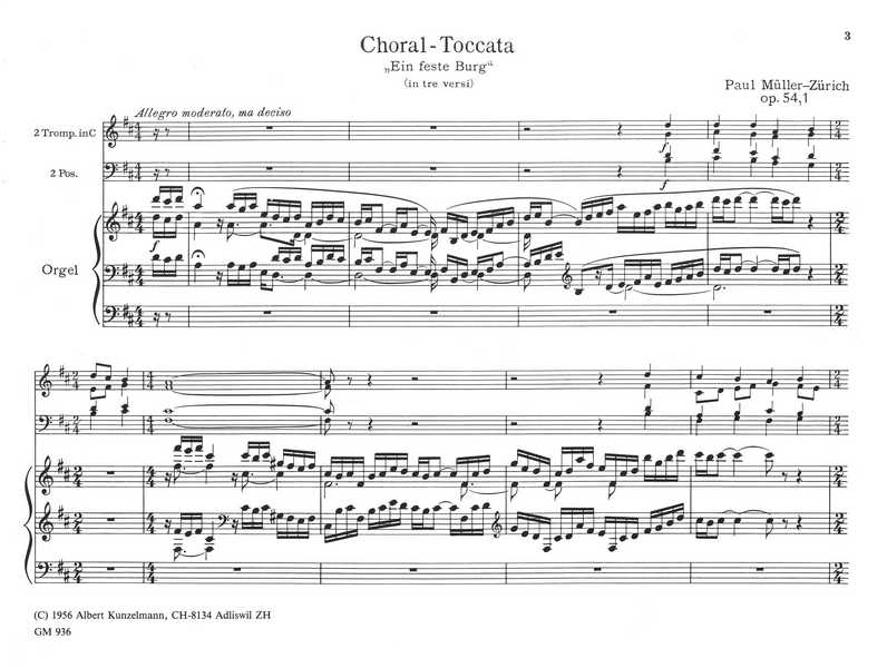 Ein feste Burg op.54,1 Choral-Toccata