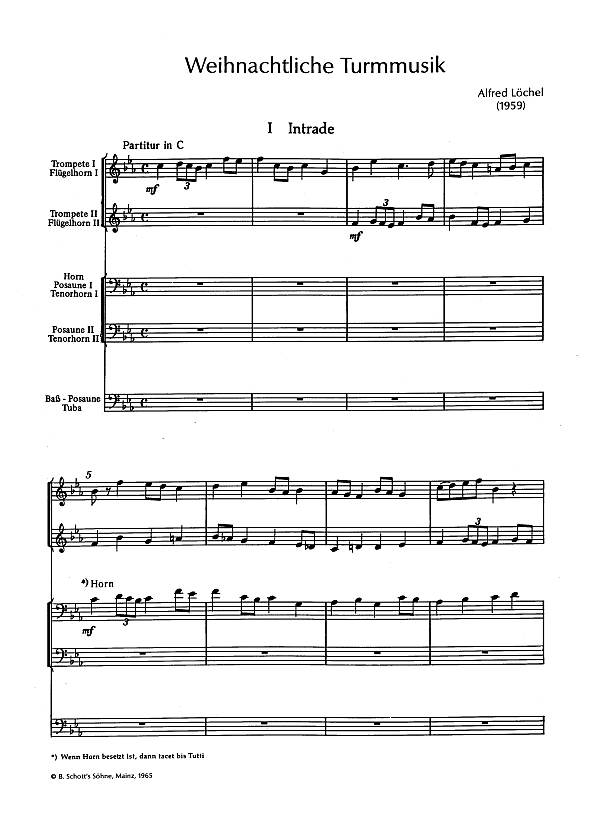 Weihnachtliche Turmmusik