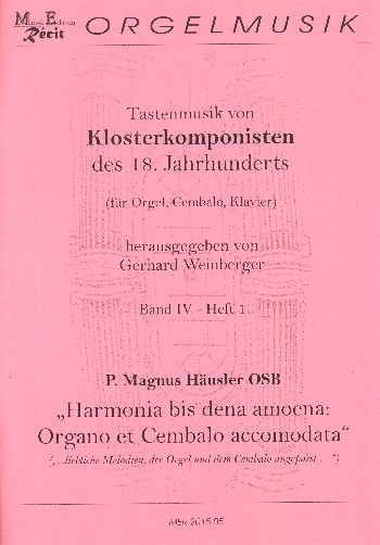 Tastenmusik von Klosterkomponisten des 18. Jahrhunderts Band 4,1