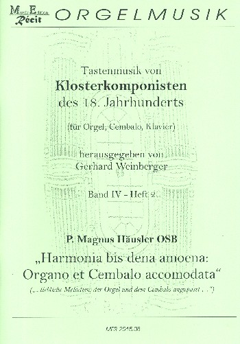 Tastenmusik von Klosterkomponisten des 18. Jahrhunderts Band 4,2