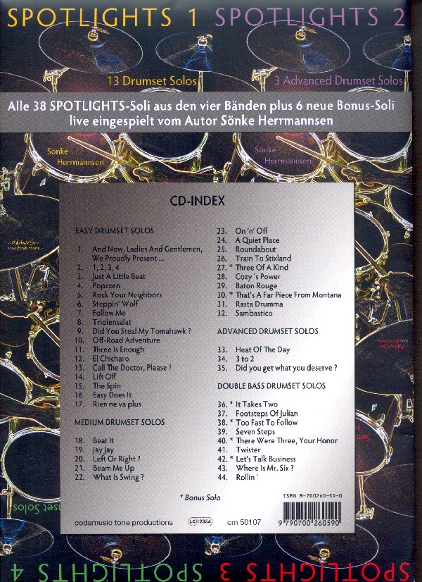 Spotlights -  6 neue Bonus-Soli (+CD zu den Bänden 1-4)
