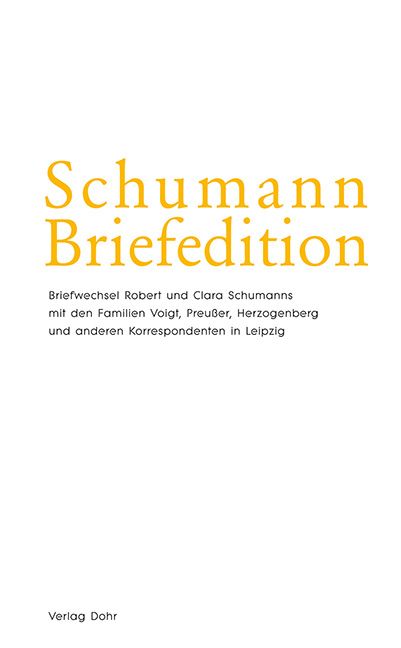 Schumann-Briefedition Serie 2 Band 15