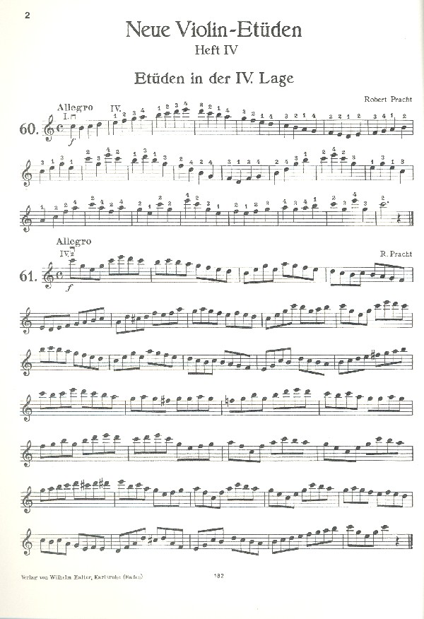 Neue Violin-Etüden op.15 Band 4