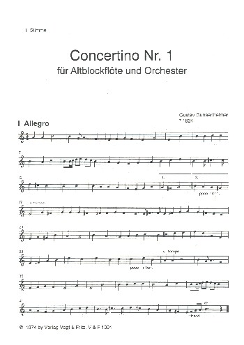 Sonate Nr.1 (Concertino)