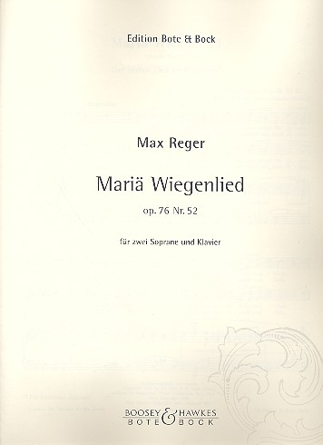 Mariä Wiegenlied op.76,52