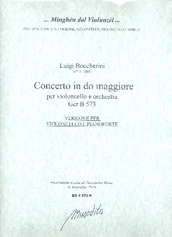Konzert C-Dur GerB573 für Violoncello und Orchester