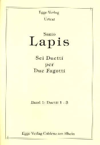 6 Duetti Band 1 (Nr.1-3)