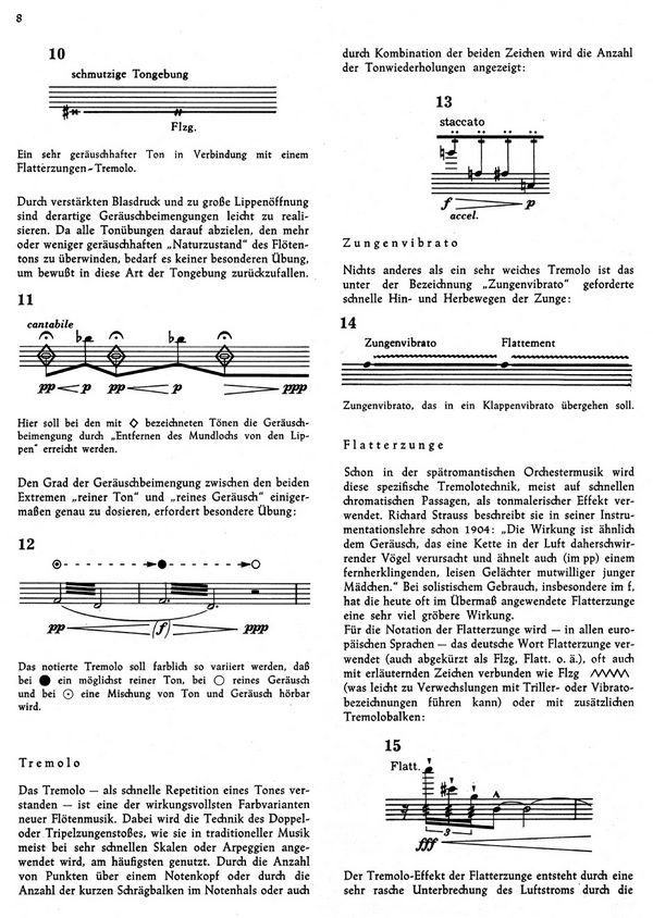Neue Spieltechniken in der Querflöten-Musik nach 1950