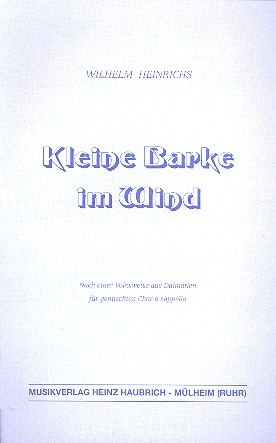 Kleine Barke im Wind für