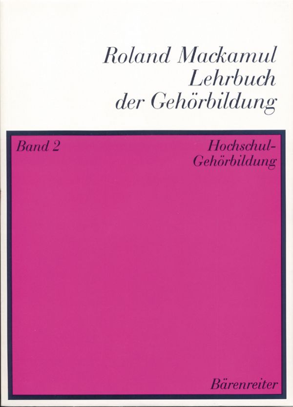 Lehrbuch der Gehörbildung Band 2