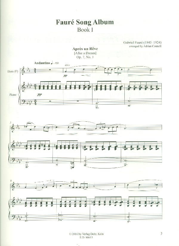 Fauré Song Album vol.1