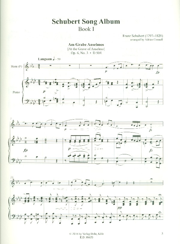 Schubert Song Album vol.1