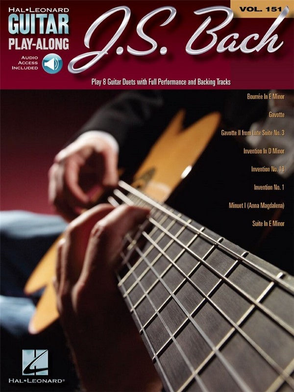 HL02501730 J.S. Bach (+Online Audio Access) guitar playalong vol.151
