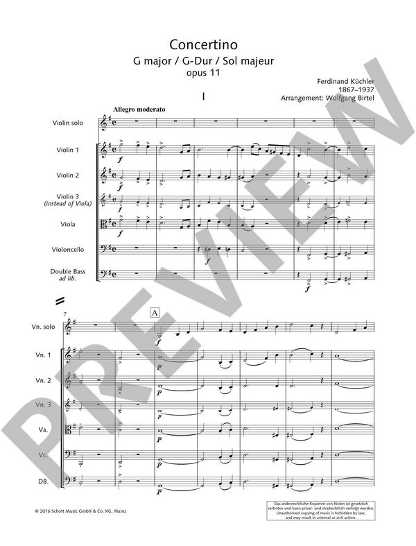 Concertino G-Dur op.11