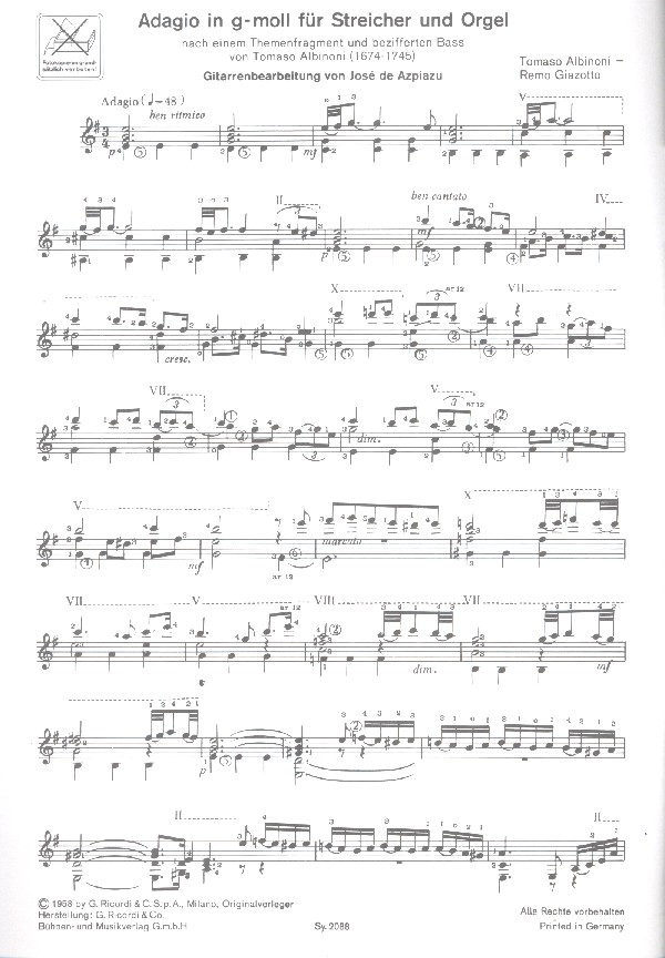 Berühmtes Adagio