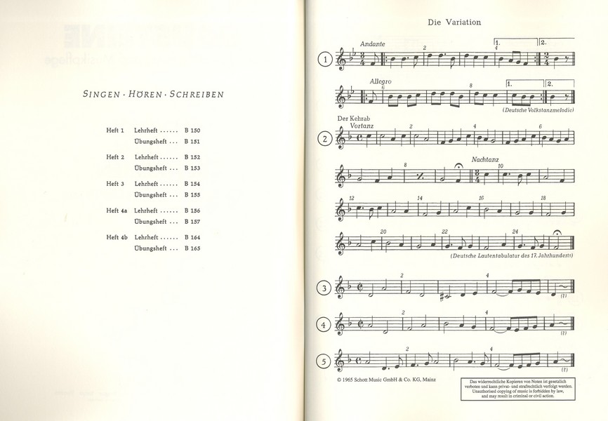 Singen - Hören - Schreiben Heft 3