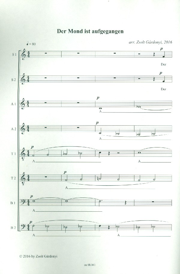 Der Mond ist aufgegangen