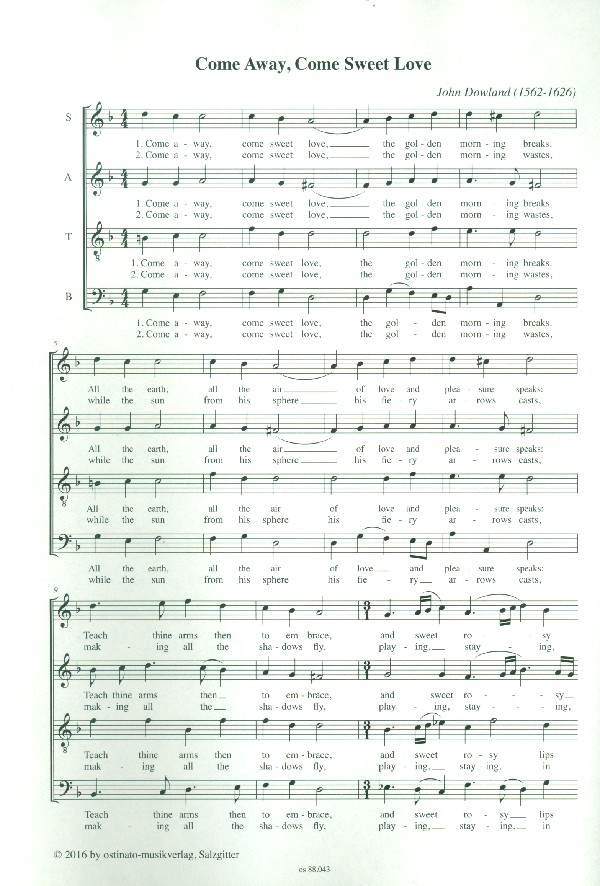 Come away come sweet Love