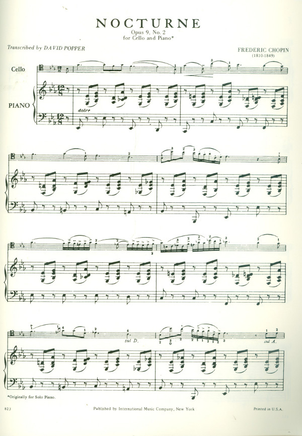 Nocturne E flat major op.9,2