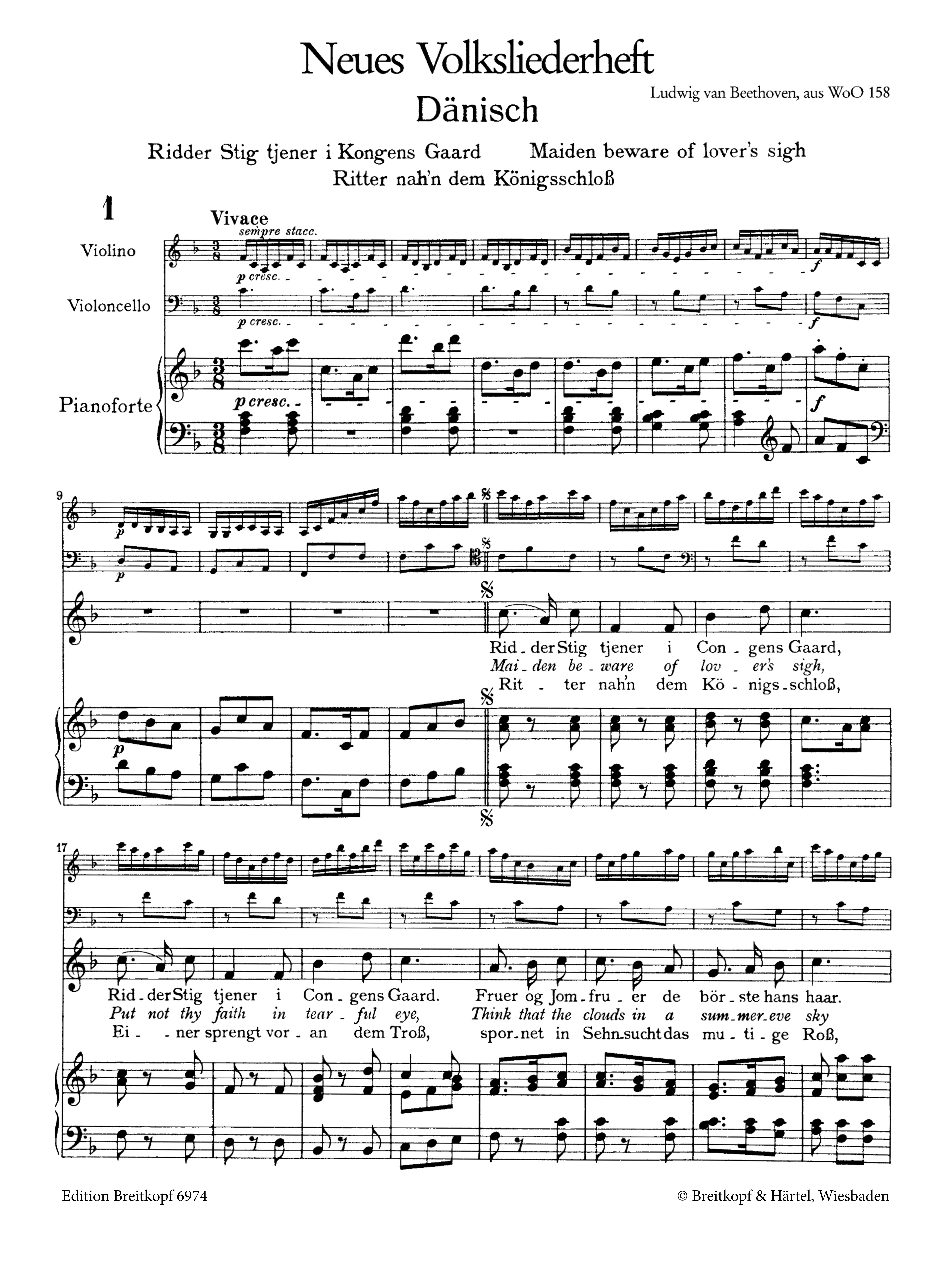 Neues Volksliederheft WoO158